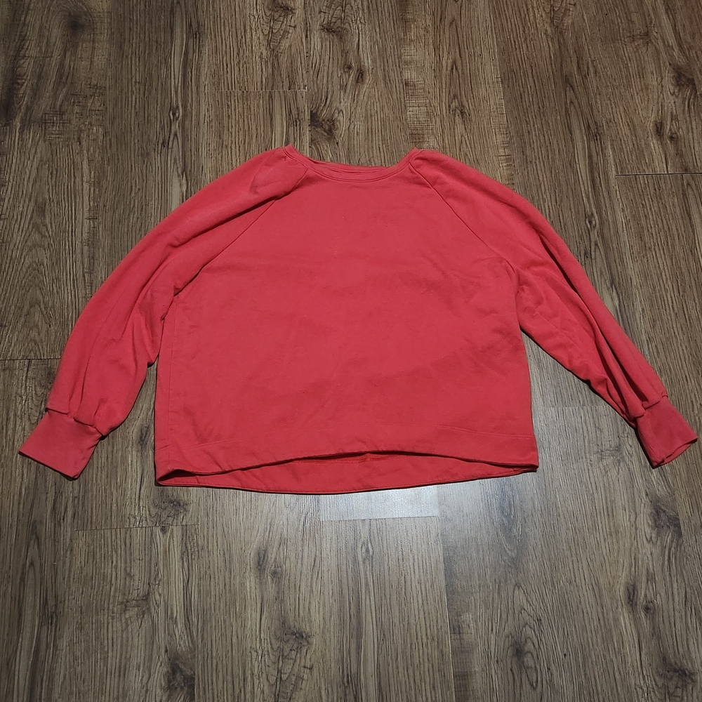 Old Navy Coral Boxy Women's Pullover Sweatshirt